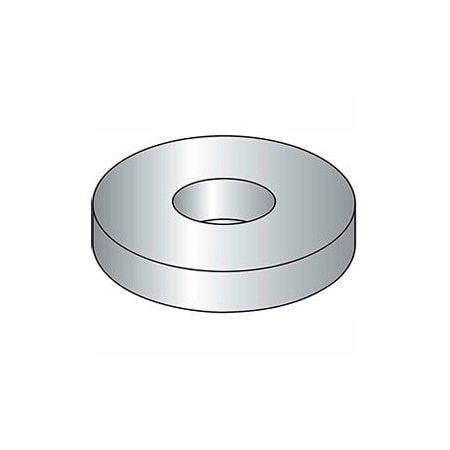 Titan Fasteners 1/2in Flat Washer - USS - 9/16in I.D. - .086/.132in Thick - Steel - Plain - Grade 2 - Pkg of 100 HLD08
